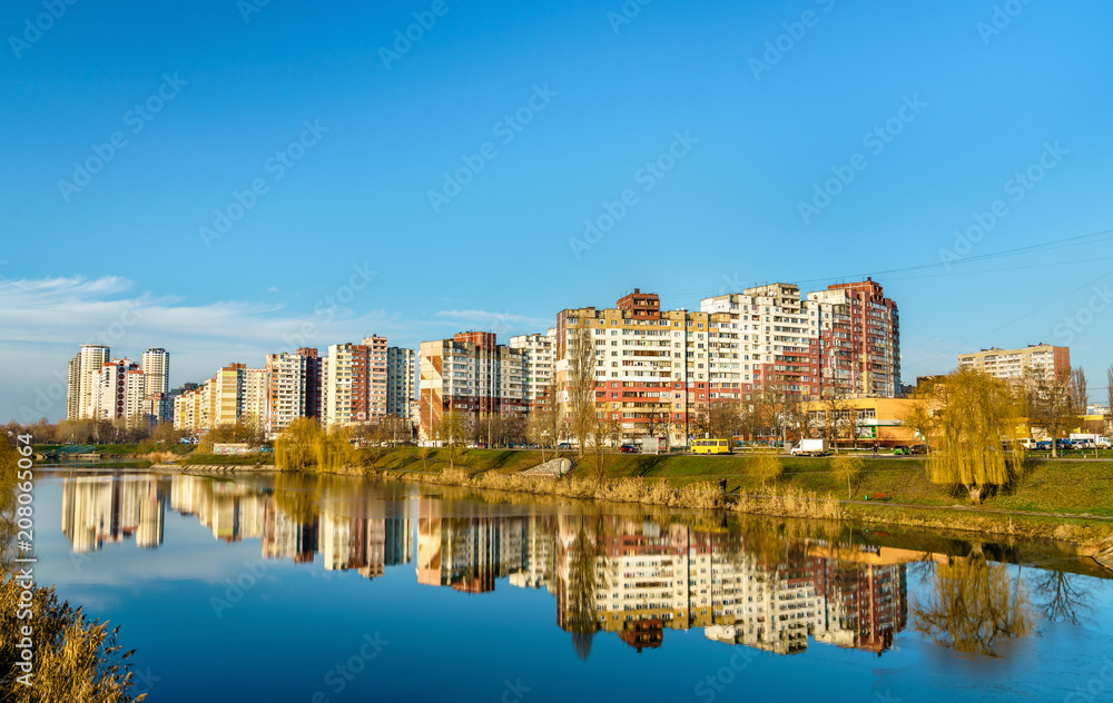View of the Troieshchyna district of Kiev, Ukraine