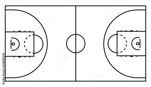 basketball arena.marking of basketball arena. vector textures
