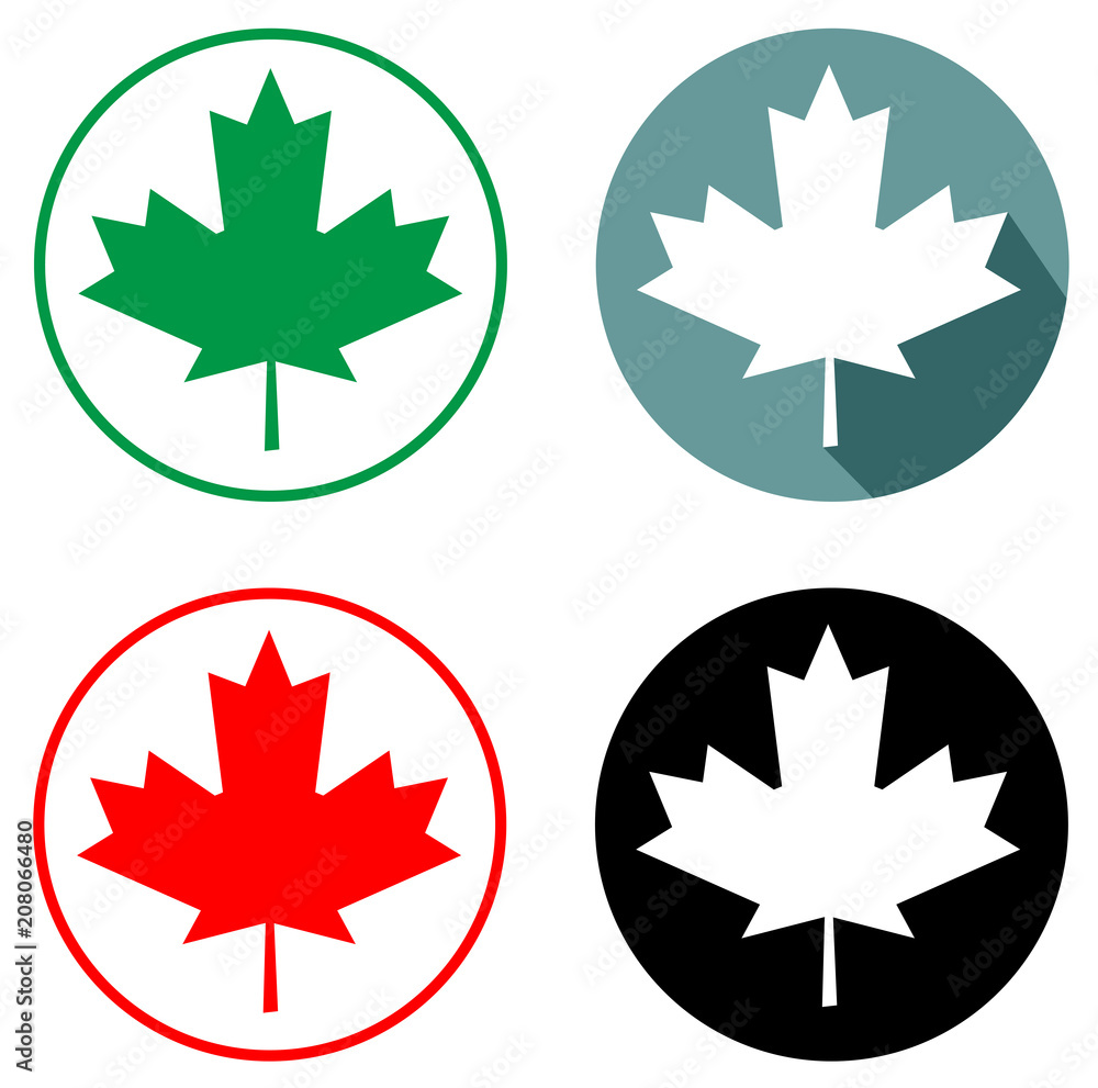 maple leaf icon set vector eps 10 maple leaf icon set vector eps 10