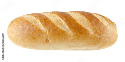 bread, loaf isolated on white background