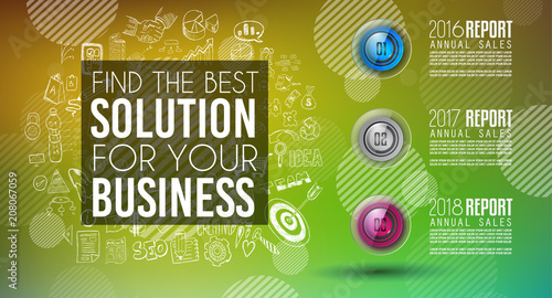 Cover or Flyer layout with Geometric colorful background with high saturated gradients