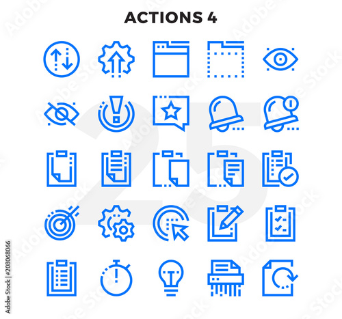 Dashed Outline Icons Pack for UI. Pixel perfect thin line vector icon set for web design and website application.