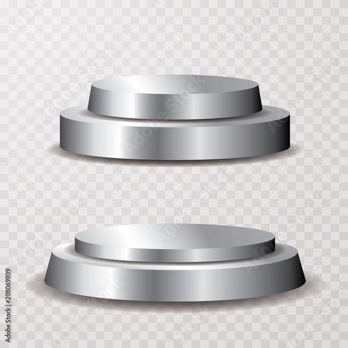 silver pedestals