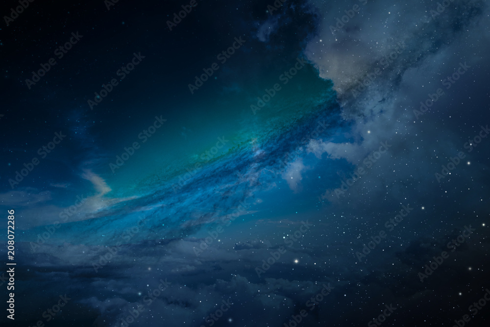 Fototapeta premium Sternenstaub Wolken Himmel Nacht