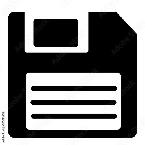 save icon in trendy flat style on white background. save creative symbol for your web site design, logo, app, UI. save sign.