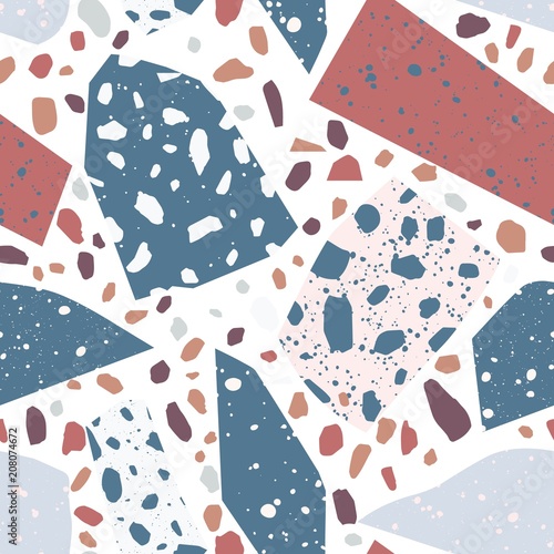 Terrazzo geometric texture