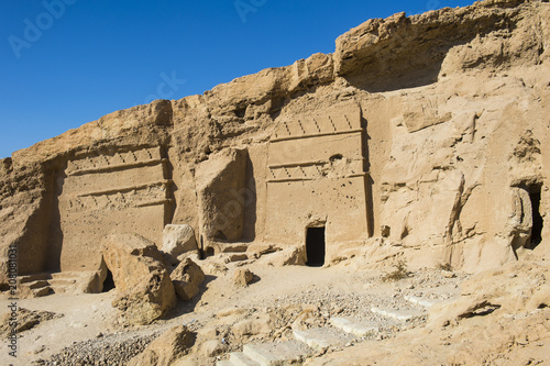 Al Bidea Nabataean cemetery, Tobuk province, Saudi Arabia photo