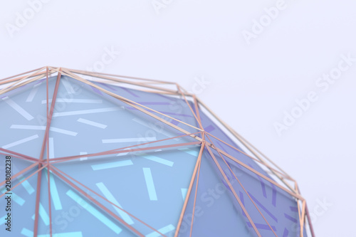 Abstract 3d rendering of geometric surface. Modern polygonal background design for poster  cover  branding  banner  placard.