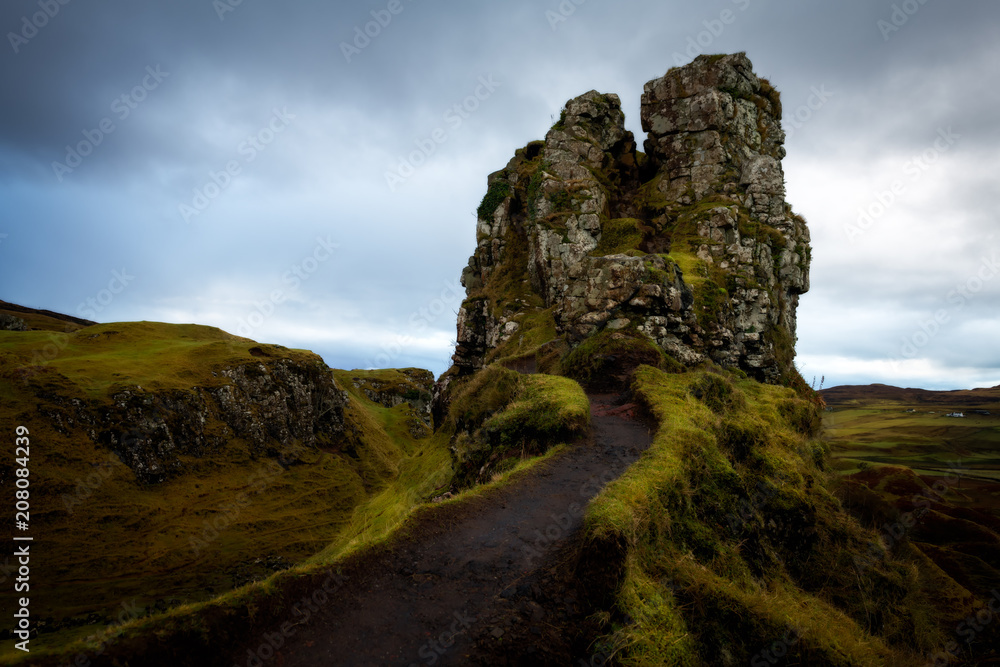 The Castle, Fairy Glen, Isle of Skye, Inner Hebrides, Scotland The Castle, Fairy Glen, Isle of Skye, Inner Hebrides, Scotland