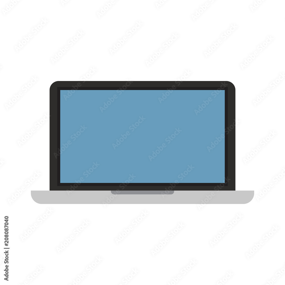 Laptop computer technology vector illustration graphic design