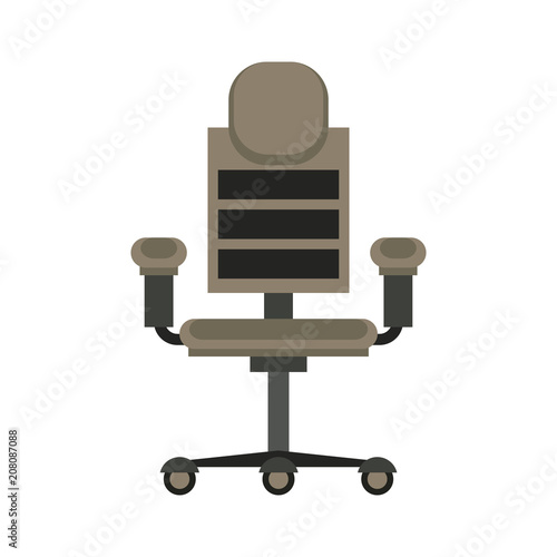 Office chair with wheels vector illustration graphic design