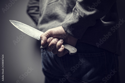 Tableau sur toile Knife crime