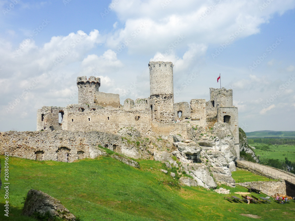 Ogrodzieniec Castle - a ruined medieval castle in Poland