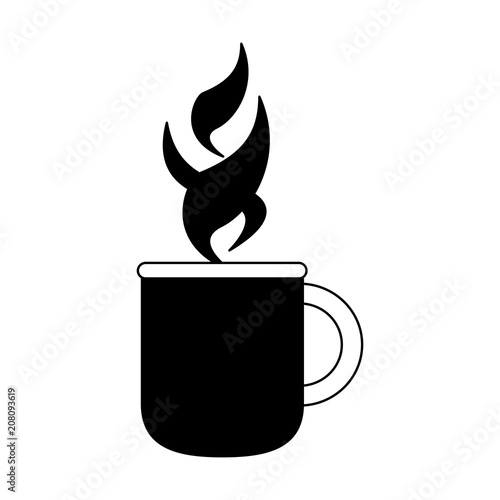 Hot coffee cup vector illustration graphic design