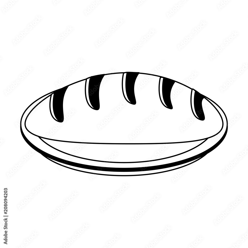 Bread bakery food vector illustration graphic design