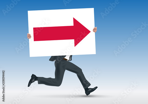 direction - orientation - présentation - concept - pancarte - leadership - flèche - stratégie