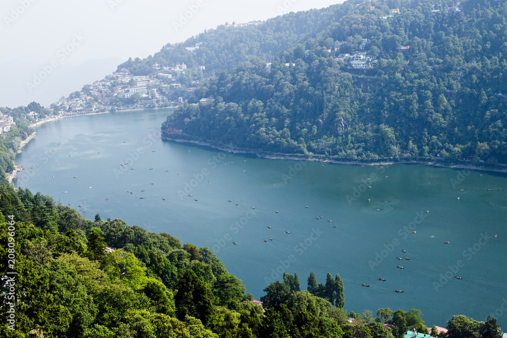 Fototapeta premium Nainital City Top View