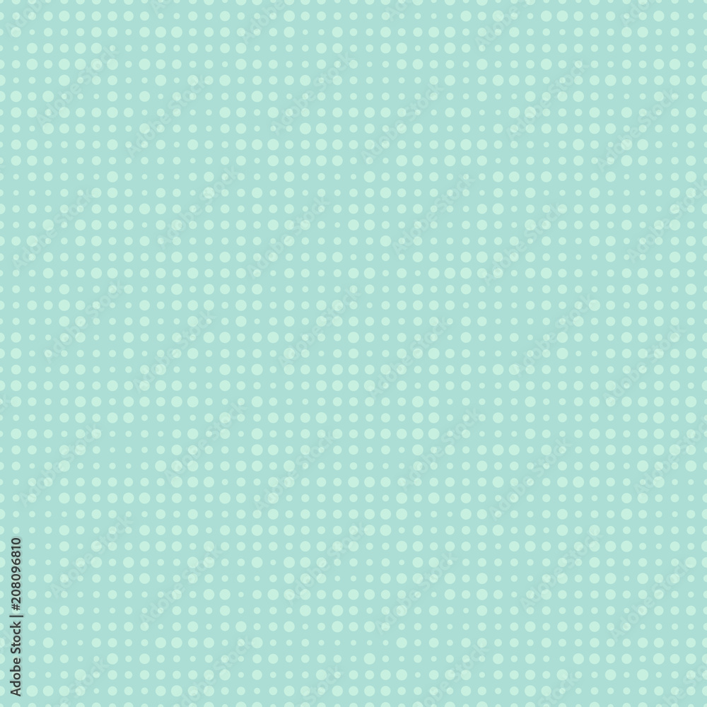 Seamless polka dot pattern. Vector blue dotted texture.