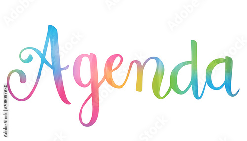 Lettrage AGENDA