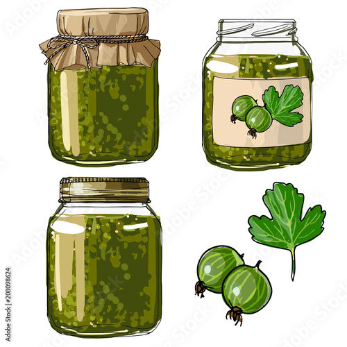 Set jars for jam