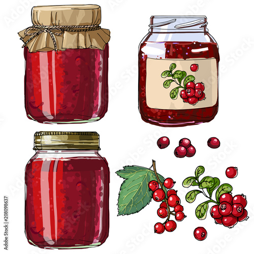 Set jars for jam