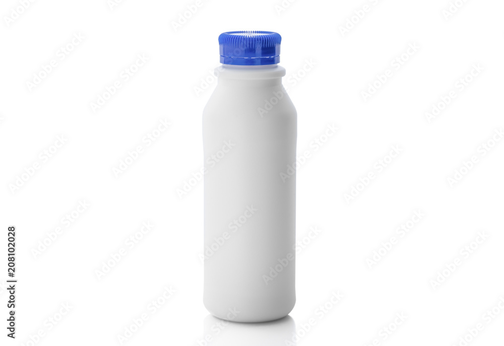 milk bottle on isolated milk bottle on isolated