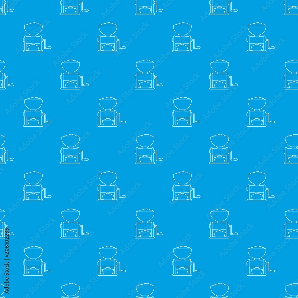 Meat grinder pattern vector seamless blue repeat for any use Meat grinder pattern vector seamless blue repeat for any use
