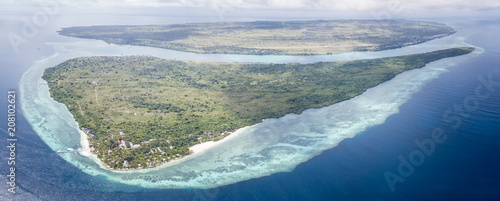 Aerial View of Reef and Islands in Wakatobi National Park