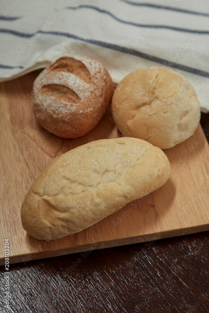 fresh bread and wheat