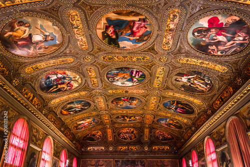 interiors of biblioteca Marciana, Venice, Italy photo