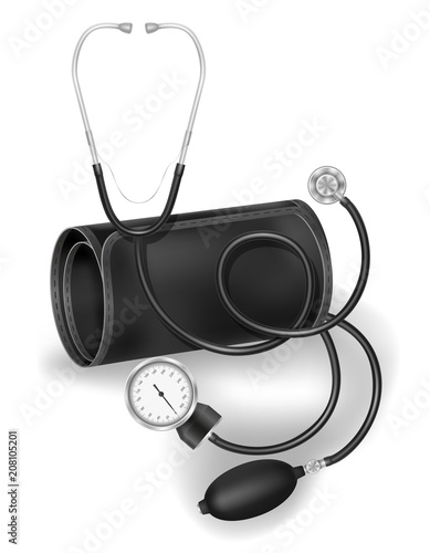 medical manual tonometer stock vector illustration