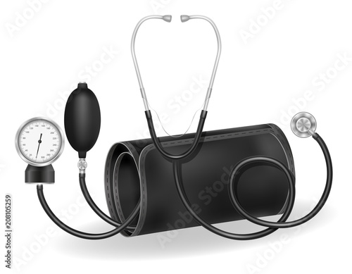 medical manual tonometer stock vector illustration