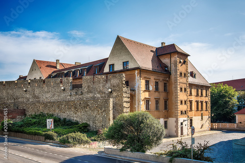 Bratislava, Slovakia May 24, 2018: Bratislava ancient city walls, Slovakia. Medieval City Walls. 