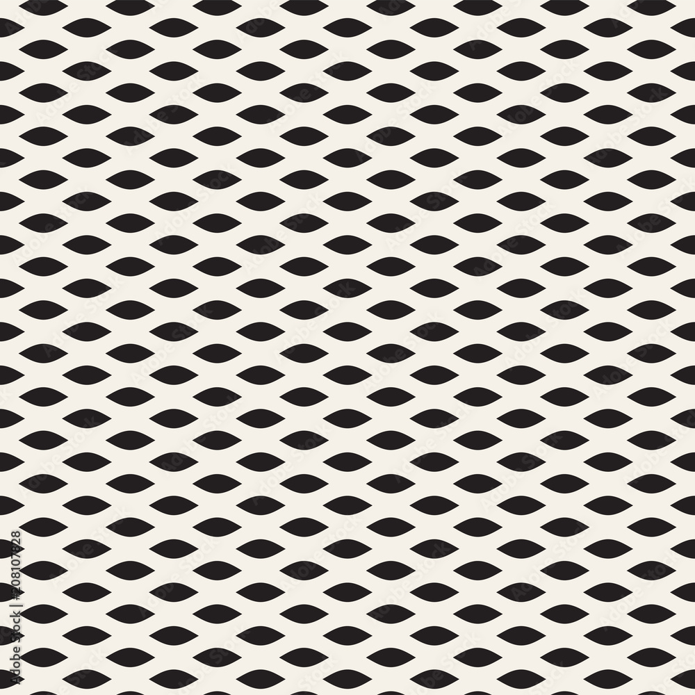 Vector Seamless Black and White Wavy Lines Pattern. Abstract Geometric Background Vector Seamless Black and White Wavy Lines Pattern. Abstract Geometric Background
