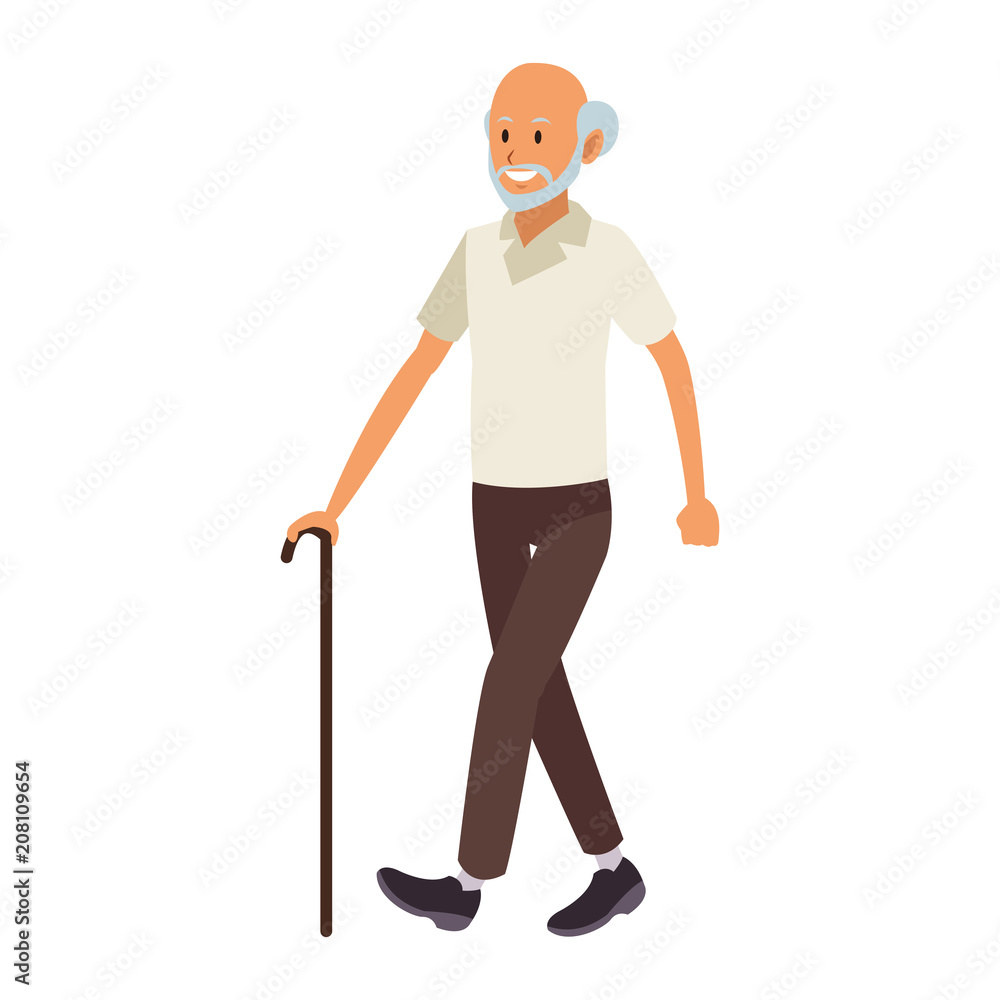 Cute grandfather cartoon vector illustration graphic design Cute grandfather cartoon vector illustration graphic design