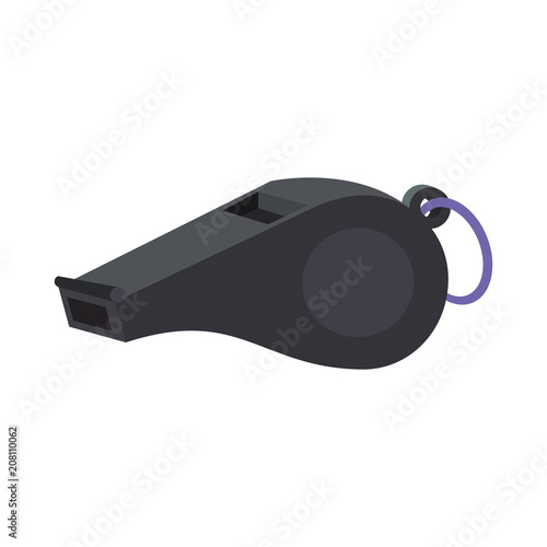 Referee whistle isolated vector illustration graphic design