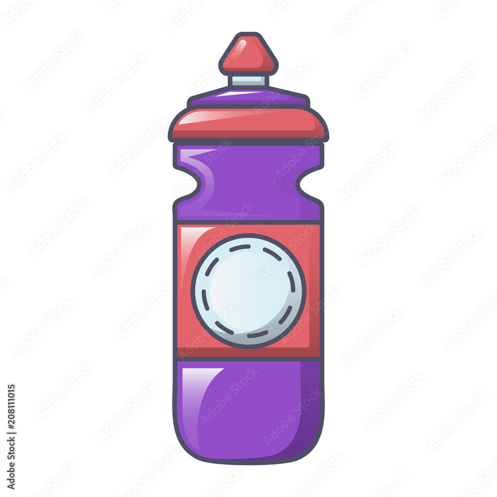 Plastic water bottle icon. Cartoon of plastic water bottle vector icon for web design isolated on white background Plastic water bottle icon. Cartoon of plastic water bottle vector icon for web design isolated on white background
