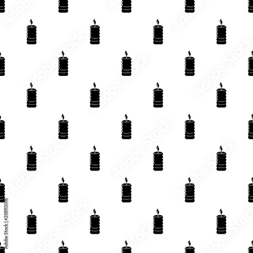 Candle fire icon. Simple illustration of candle fire vector icon for web