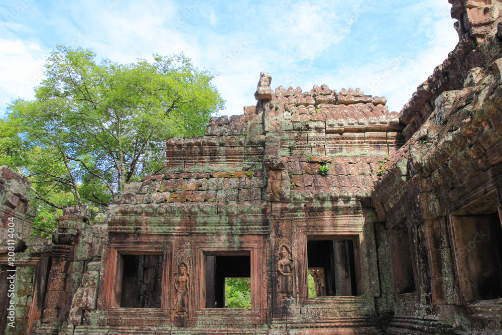 Naklejka premium Ta Prohm temple, Siem Reap, Cambodia.