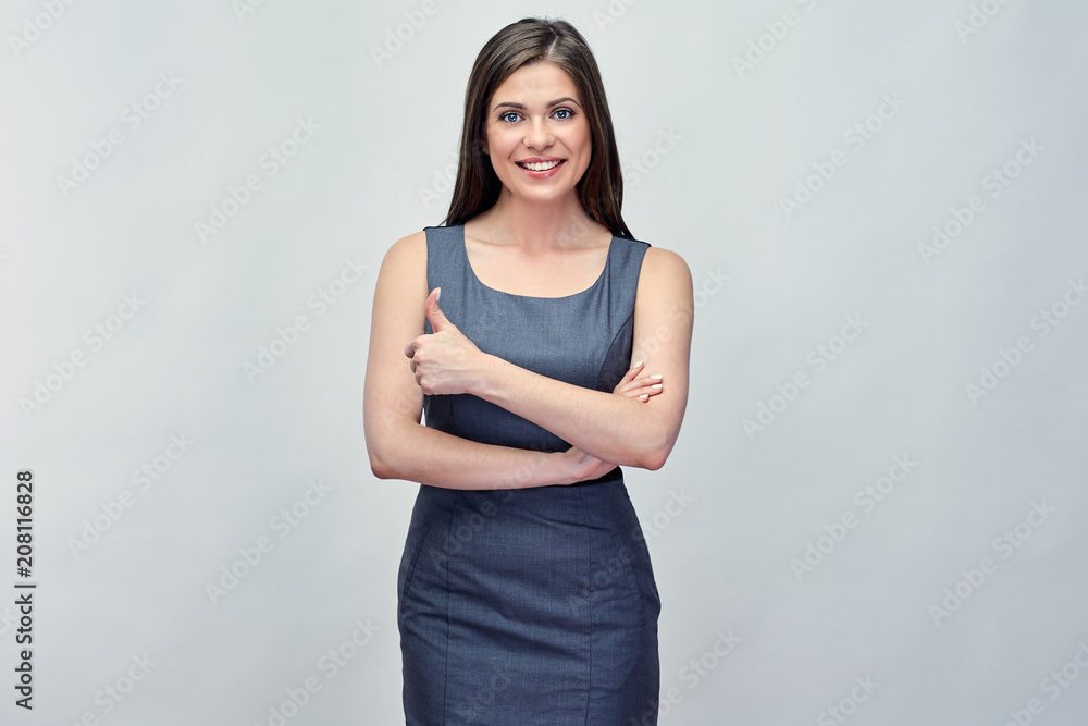 Portrait professional business woman in office dress code doing Portrait professional business woman in office dress code doing