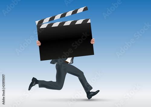 Cinéma - cap - film - présentation - concept - pancarte - présenter - affiche - symbole