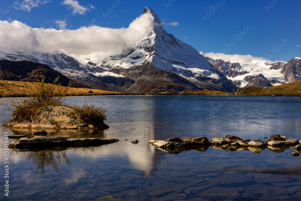 The Alpine region of Switzerland, Stellisee.