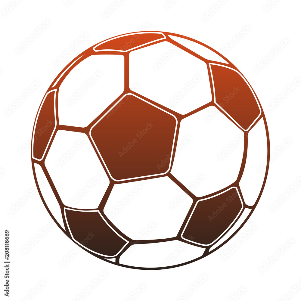 Fototapeta premium Soccer ball isolated vector illustration graphic design