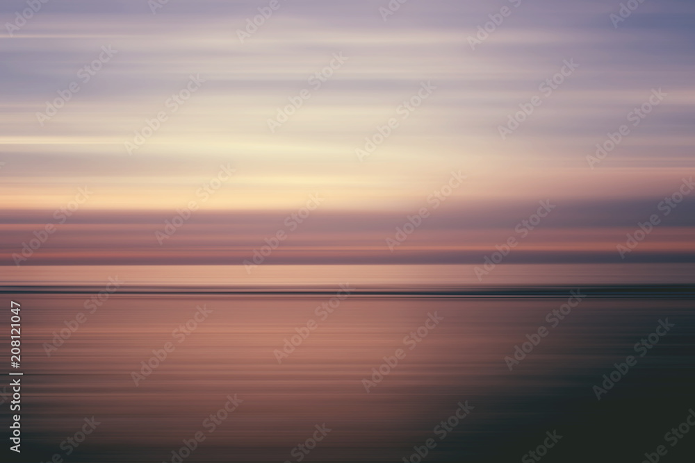 Abstract landscape at sunset