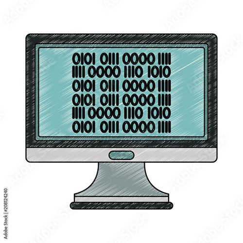 Programming codes computer symbol vector illustration graphic design