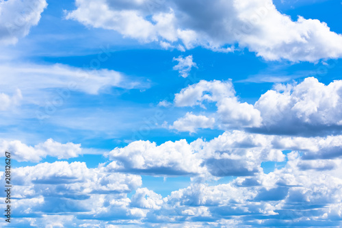 Photo of cumulus clouds. Photo from Finland.