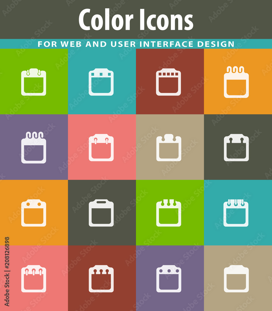 Calendar icons set Calendar icons set
