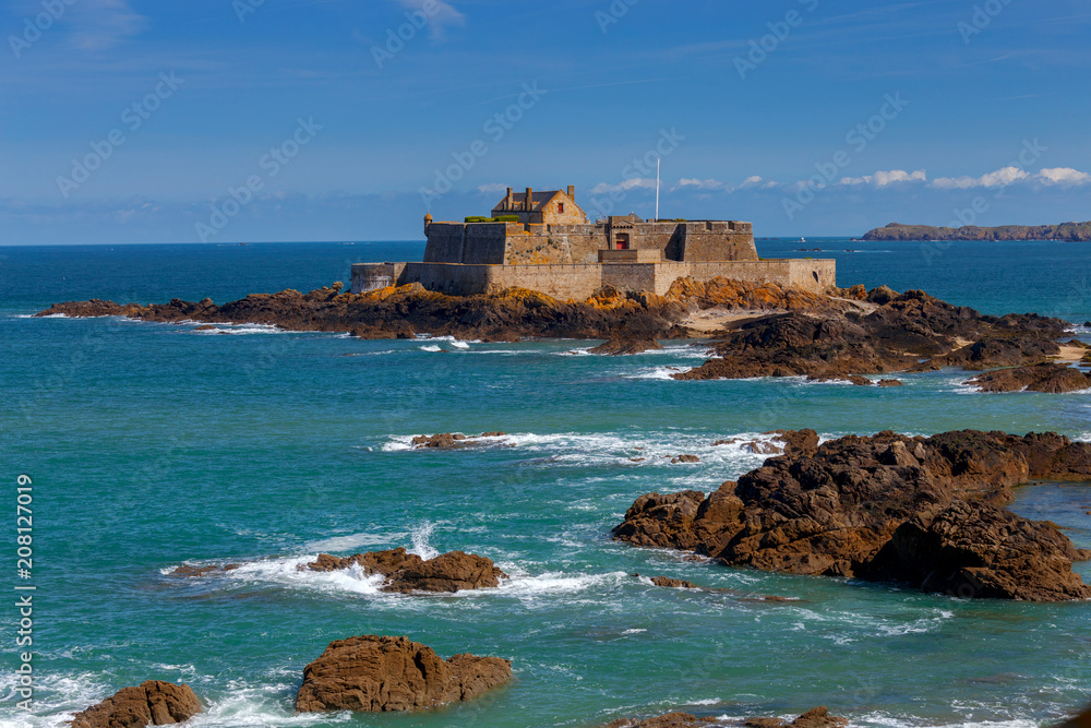 Saint Malo. Fort National on the island.