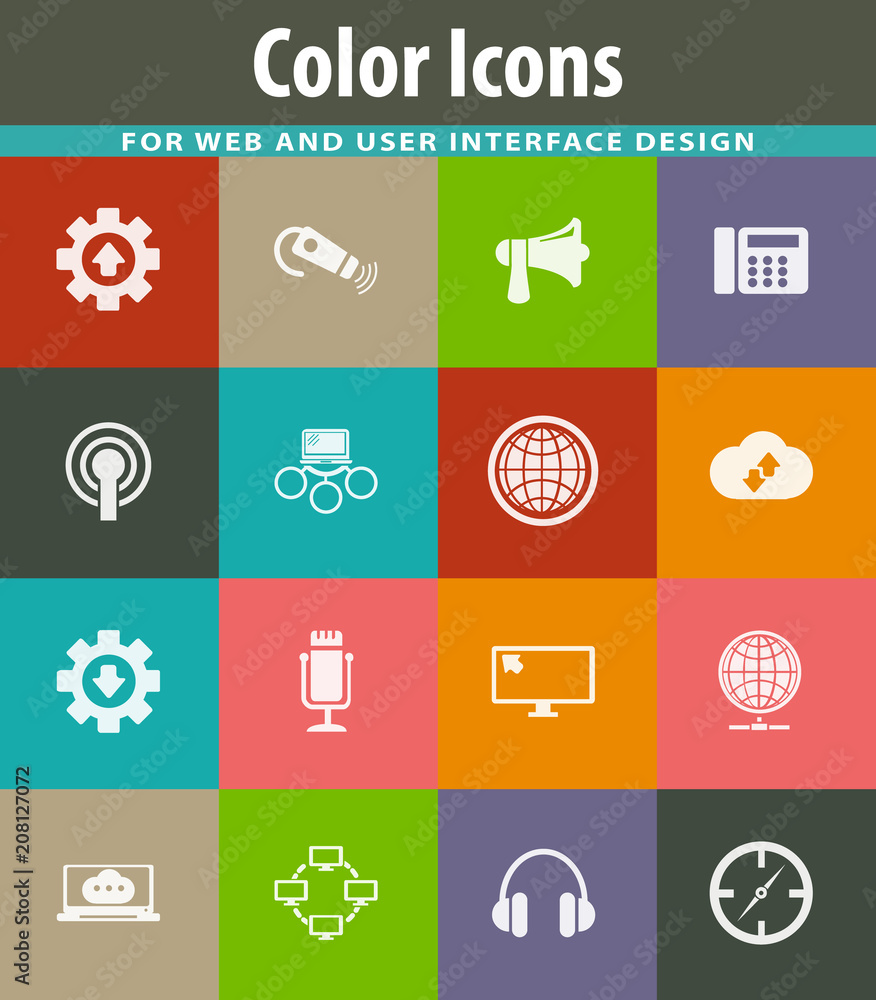Communication icons set Communication icons set