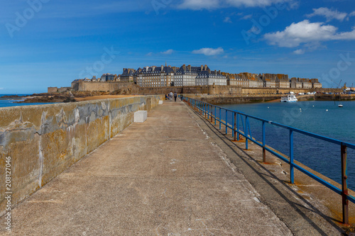 Saint Malo. View of the old town.
